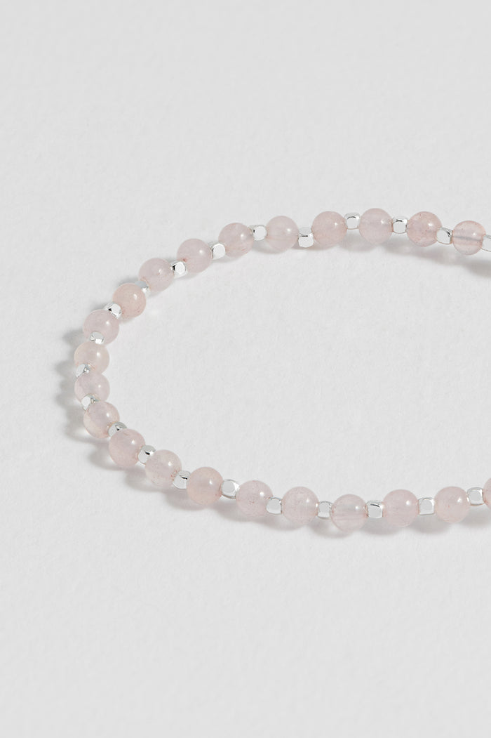 Wellness Rose Quartz Gemstone Amelia Bracelet