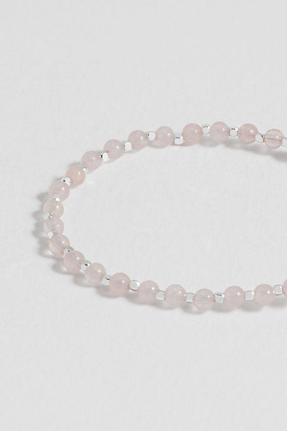 Wellness Rose Quartz Gemstone Amelia Bracelet
