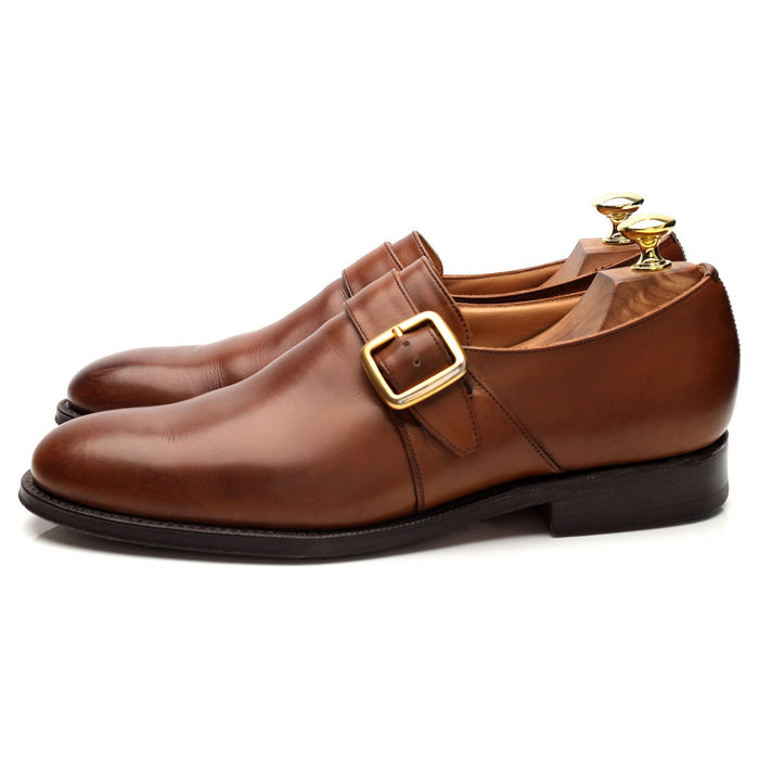 'Westbury' Brown Leather Monk Strap UK 7.5 F