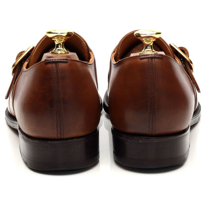 'Westbury' Brown Leather Monk Strap UK 7.5 F