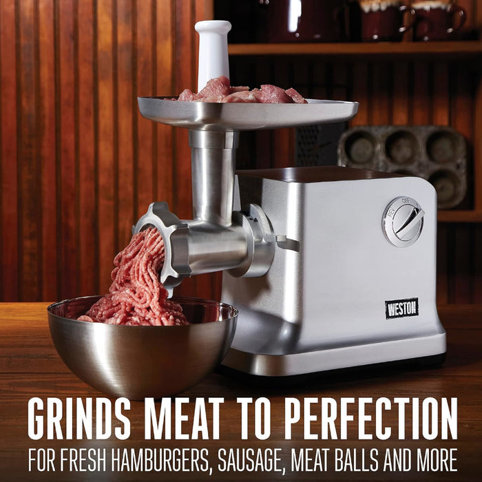 WESTON 33-1301-W #12 Electric Meat Grinder & Sausage Stuffer