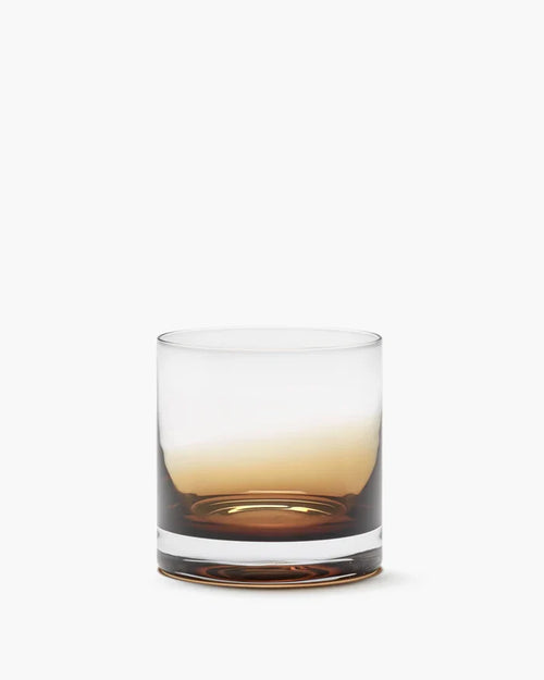 WHISKY GLASS AMBER ZUMA SET OF 4