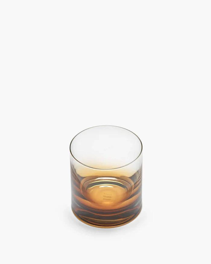 WHISKY GLASS AMBER ZUMA SET OF 4