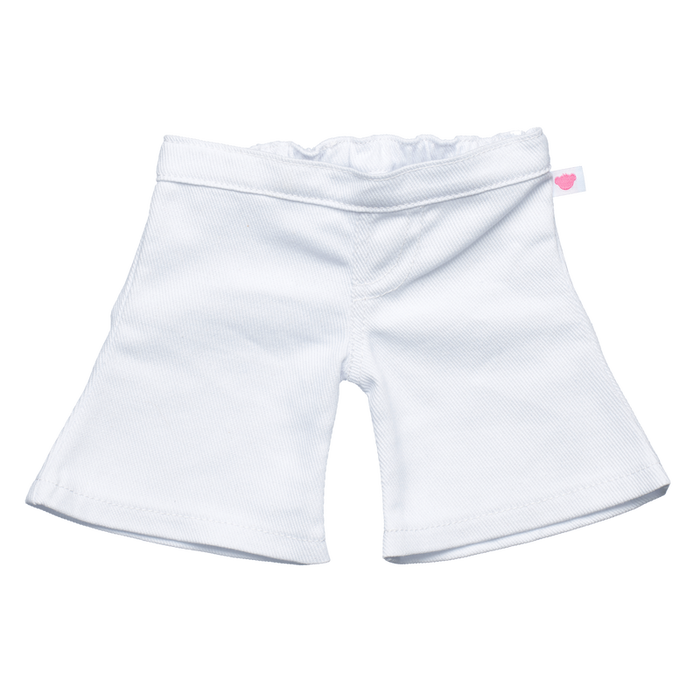 White Denim Flared Bear Jeans