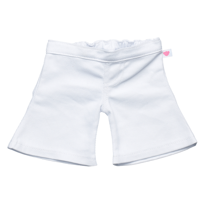 White Denim Flared Bear Jeans