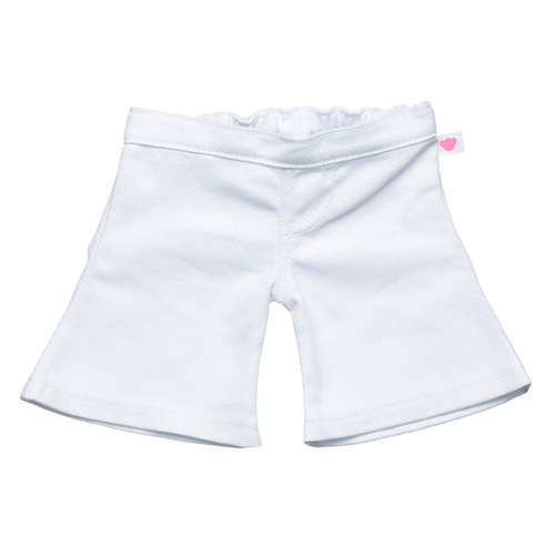 White Denim Flared Bear Jeans