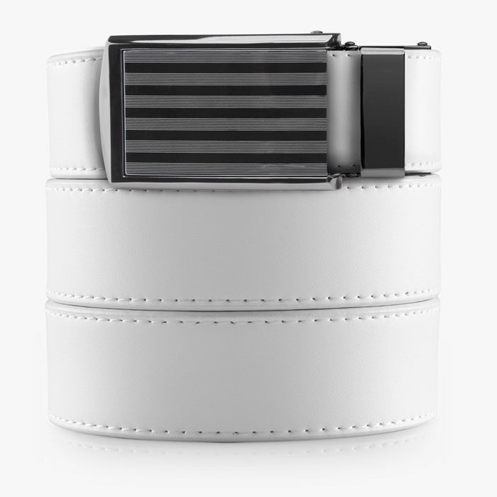 White Golf Belt