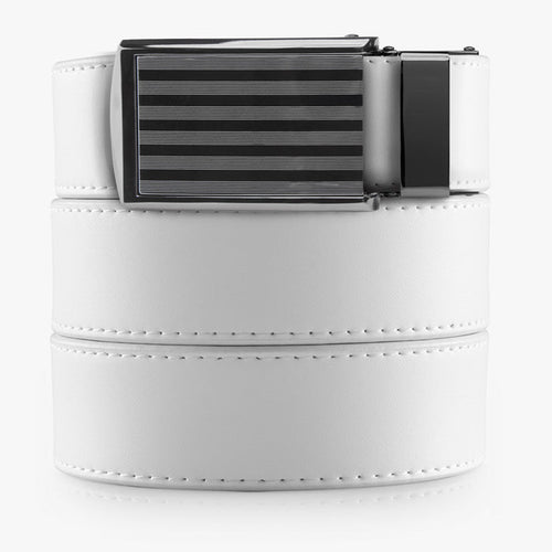 White Golf Belt