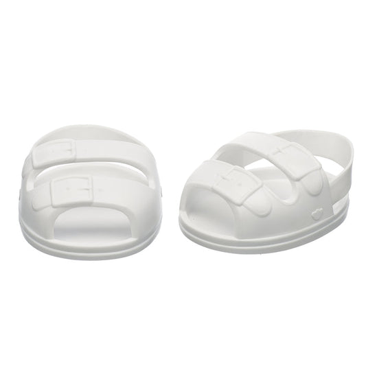 White Teddy Bear Sandals