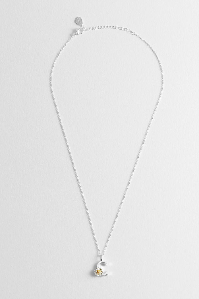 Wildflower Initial Pendant