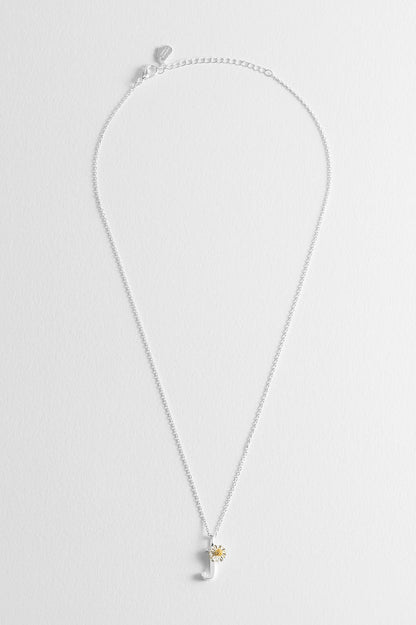 Wildflower Initial Pendant