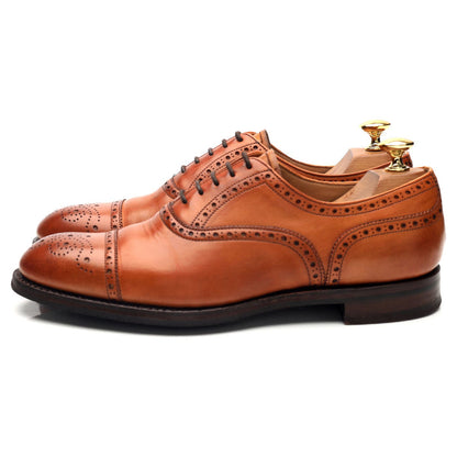 'Wilfred' Tan Brown Leather Oxford Brogue UK 6.5 F