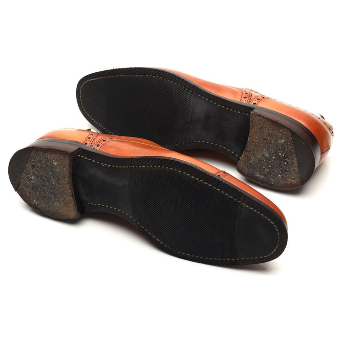 'Wilfred' Tan Brown Leather Oxford Brogue UK 6.5 F
