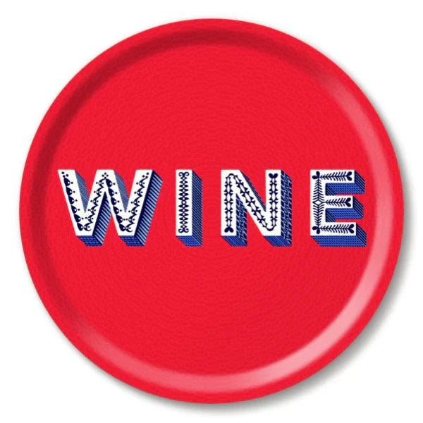 WINE TRAY RED 31CM