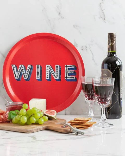 WINE TRAY RED 31CM
