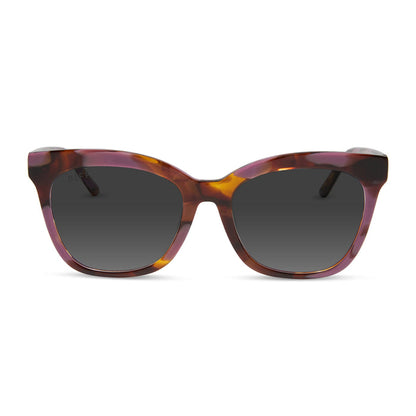 diff eyewear winston prescription sunglasses with a torino tortoise frame front view