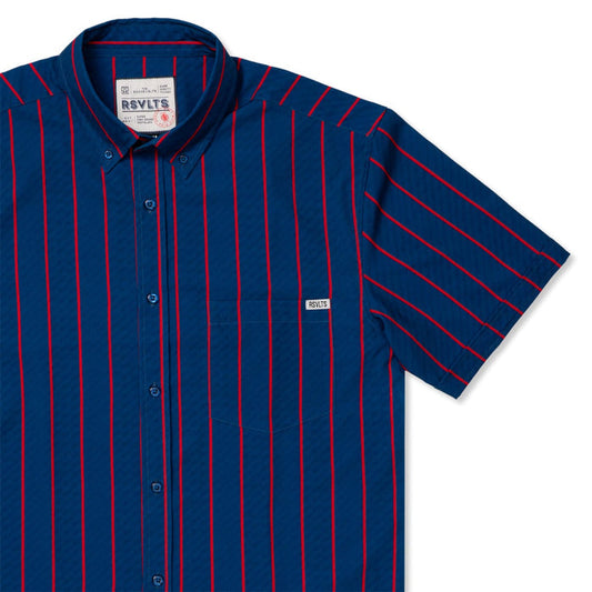 RSVLTS XS RSVLTS Short Sleeve Shirt Club Collection "Blue Pin"_ KUNUFLEX Short Sleeve Shirt Club Collection "Blue Pin"_ KUNUFLEX Short Sleeve Shirt