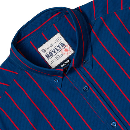 RSVLTS RSVLTS Short Sleeve Shirt Club Collection "Blue Pin"_ KUNUFLEX Short Sleeve Shirt Club Collection "Blue Pin"_ KUNUFLEX Short Sleeve Shirt