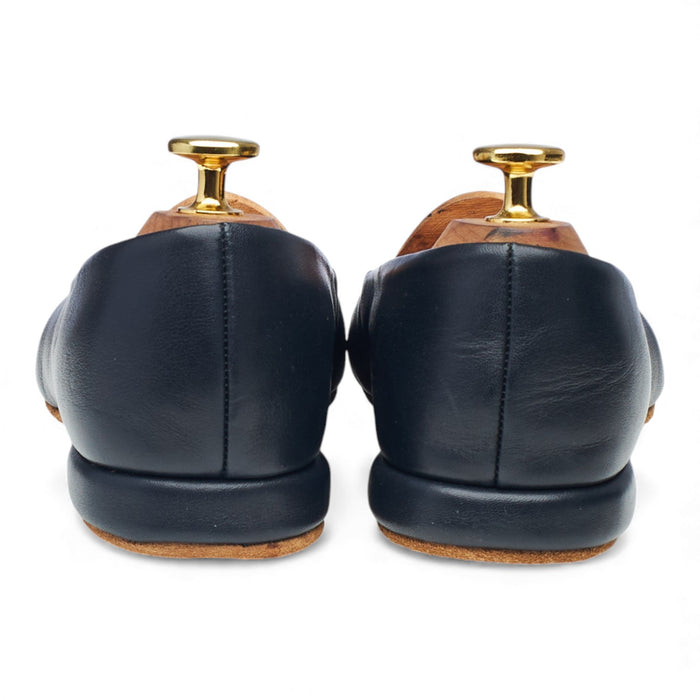 Women's 'Corinth 3' Navy Blue Leather Slippers UK 4 E