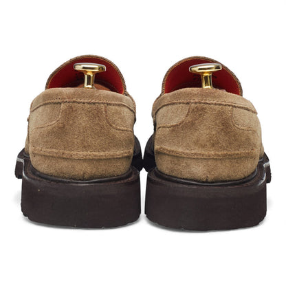 Women's 'Eva' Stone Suede Loafers UK 3.5