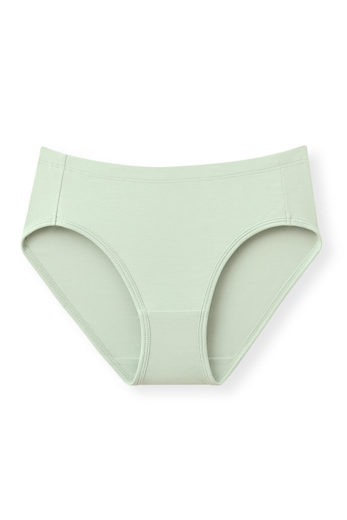 Women's underwear brief in a light green
