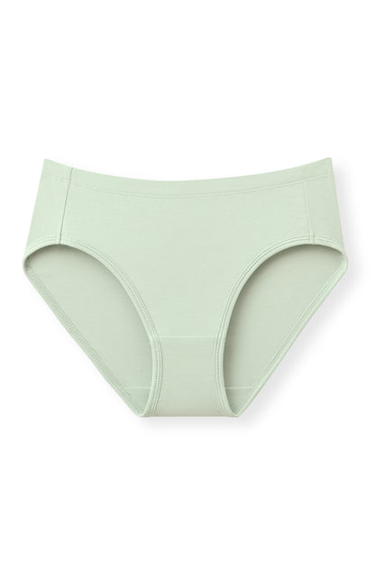 Women's underwear brief in a light green