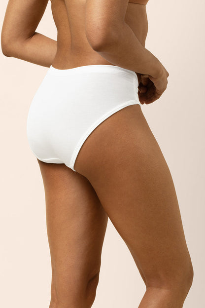 The back of the Women’s Underwear in Cloud on a model