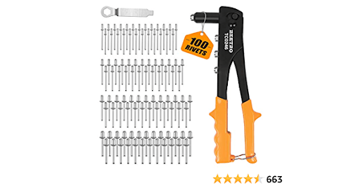 WORKSITE Heavy Duty Hand Riveter Aluminum Nut Machine Tools for Wide Application – The hand riveter is perfect for joining all kinds of plastic, metal, leather, pipe jobs and more. Ergonomic design for maximum fit and comfort Size 10 inch/254mm – WT9029B Worksite Hand Tools