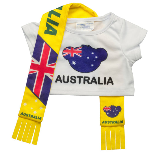 World Cup Australia Scarf and T-Shirt Set