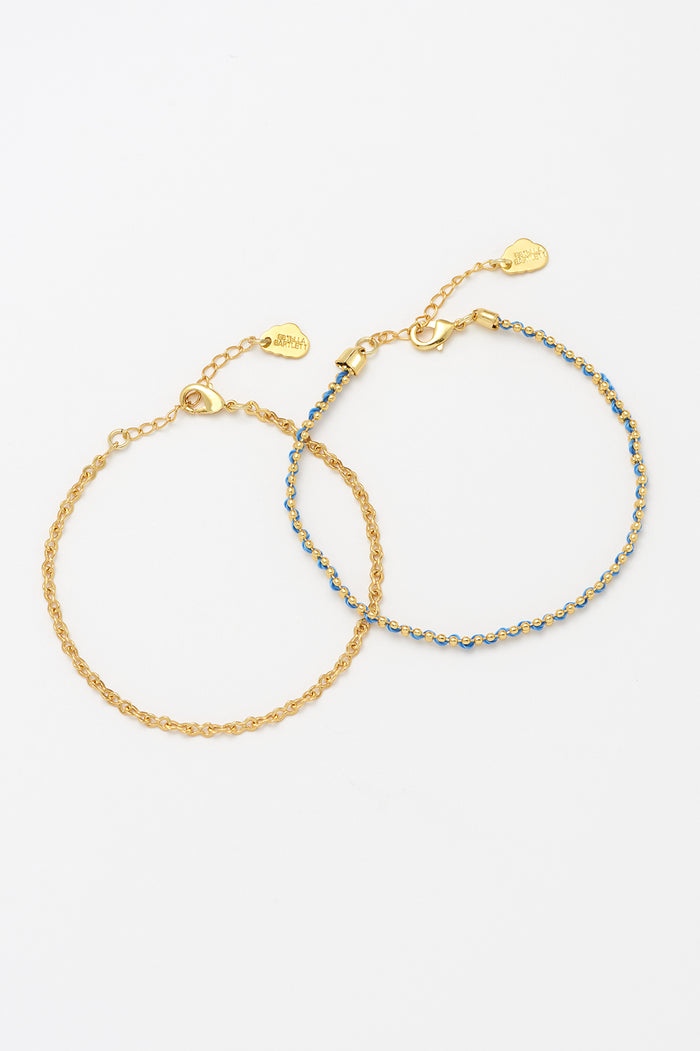 Woven Chain Bracelet Set