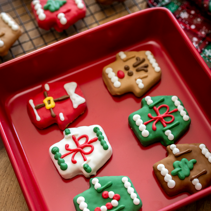 Wufers 12-Day Advent for Dogs | Giftable Ugly Sweater Cookie Box (12pk)