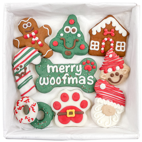 Wufers Christmas Dog Cookie Box