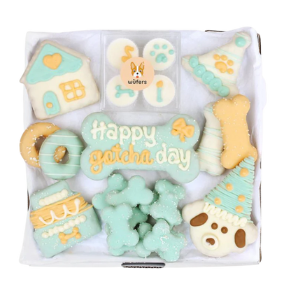 Wufers Gotcha Day Gift for Dogs Cookie Box