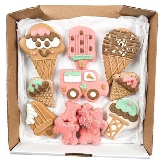 Wufers Summer Ice Cream Dog Cookie Box