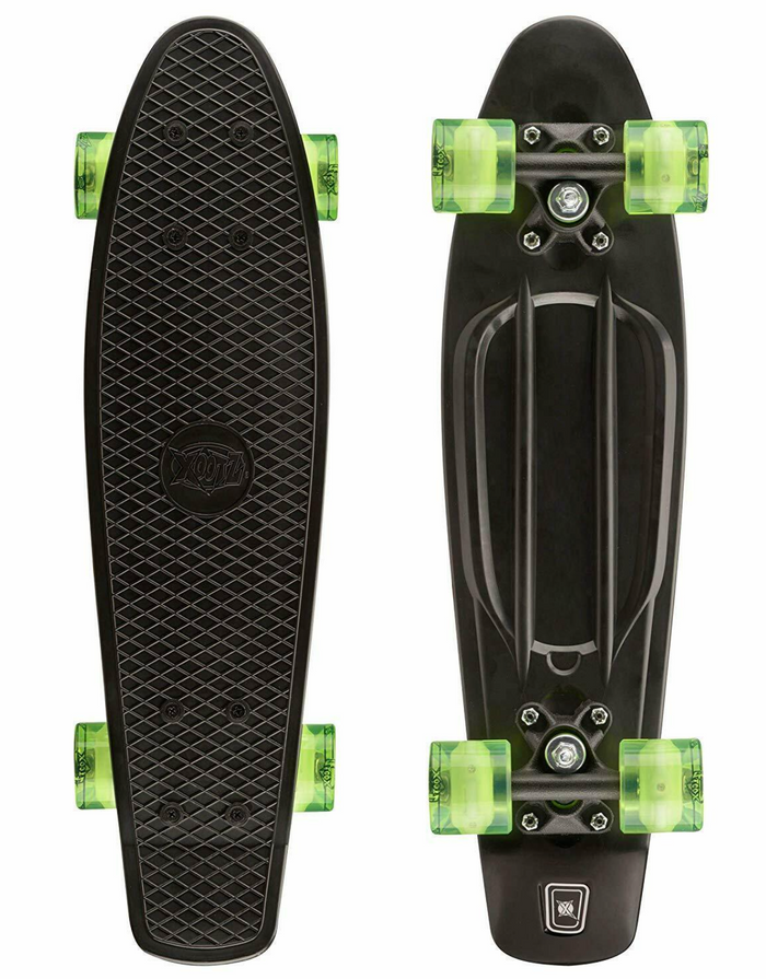 Xootz Pp 22" Skateboard With Led Lights -Black-