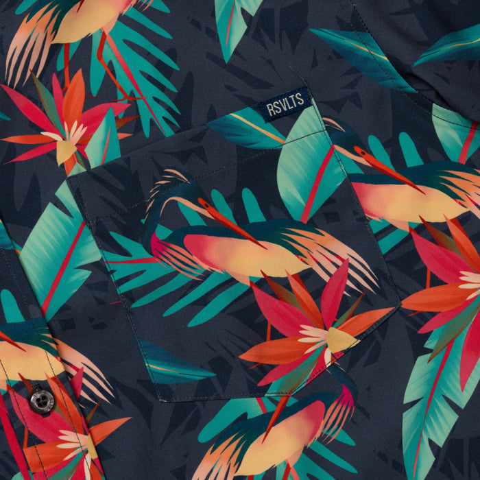 RSVLTS RSVLTS Wild Things "Heron"_ KUNUFLEX Short Sleeve Shirt Wild Things "Heron"_ KUNUFLEX Short Sleeve Shirt