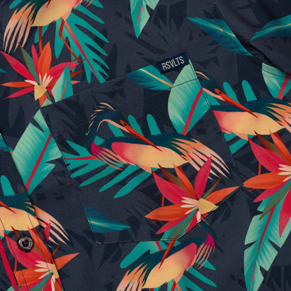 RSVLTS RSVLTS Wild Things "Heron"_ KUNUFLEX Short Sleeve Shirt Wild Things "Heron"_ KUNUFLEX Short Sleeve Shirt