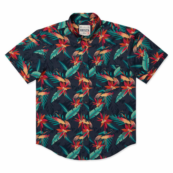 RSVLTS RSVLTS Wild Things "Heron"_ KUNUFLEX Short Sleeve Shirt Wild Things "Heron"_ KUNUFLEX Short Sleeve Shirt