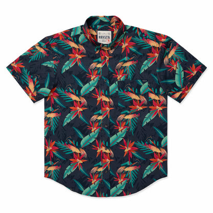 RSVLTS RSVLTS Wild Things "Heron"_ KUNUFLEX Short Sleeve Shirt Wild Things "Heron"_ KUNUFLEX Short Sleeve Shirt