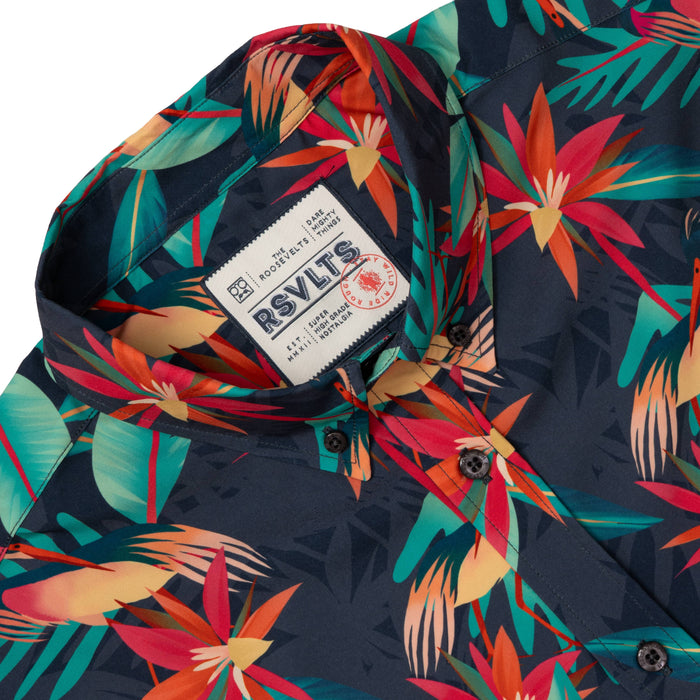 RSVLTS RSVLTS Wild Things "Heron"_ KUNUFLEX Short Sleeve Shirt Wild Things "Heron"_ KUNUFLEX Short Sleeve Shirt
