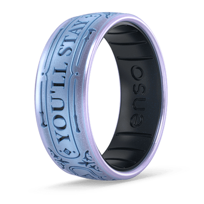 Harry Potter Silicone Ring - You'll Stay With Me - Moonstone/Black Pearl