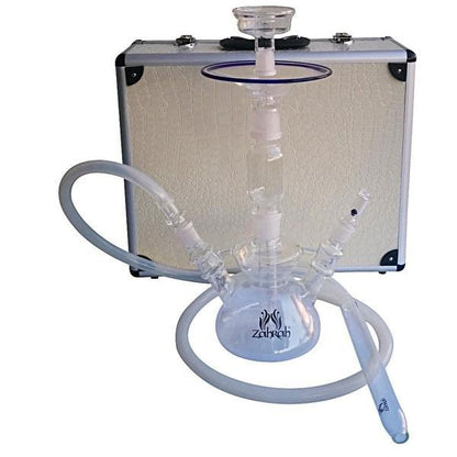 Zahrah All Glass Hookah With Case (Wholesale)