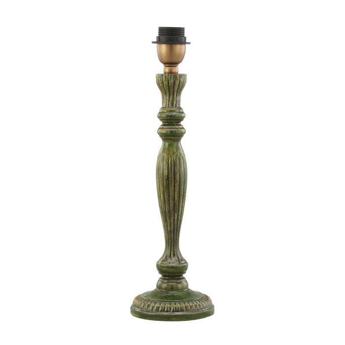 Zarina Meena Green Wooden Table Lamp Base
