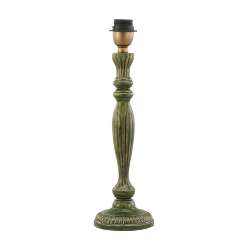 Zarina Meena Green Wooden Table Lamp Base