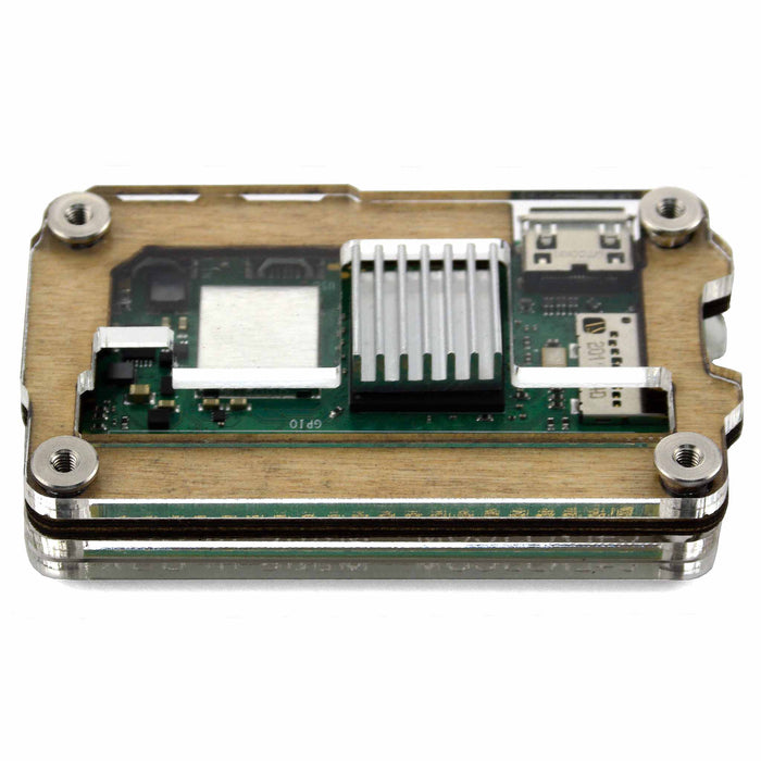 Zebra Zero GPIO Raspberry Pi Zero 2 Case - Wood by C4 Labs - The Pi Hut