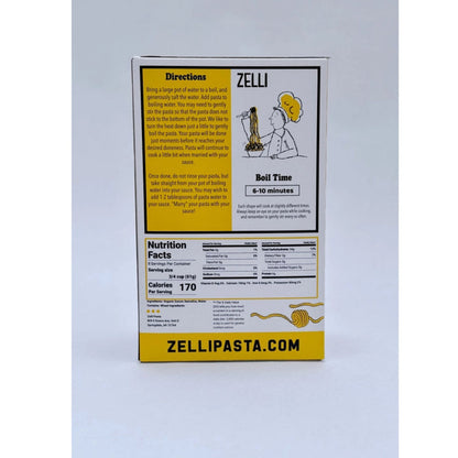 Zelli Spaghetti nutrition info