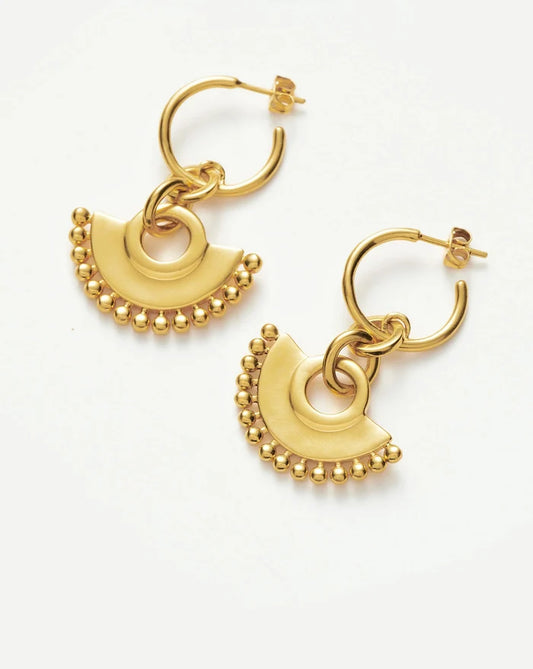Zenyu Fan Chandelier Hoop Earrings Earrings Missoma