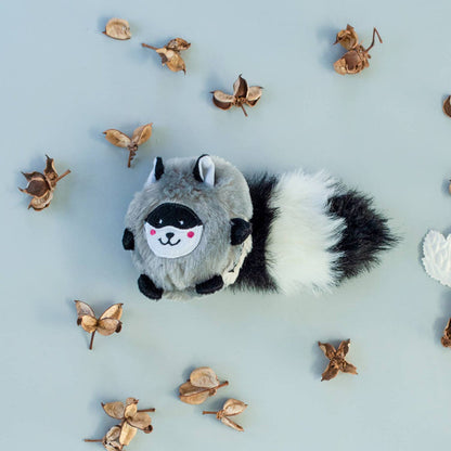 Pet Palette Distribution - ZippyPaws Bushy Throw - Raccoon - Dog.Dog.Cat.