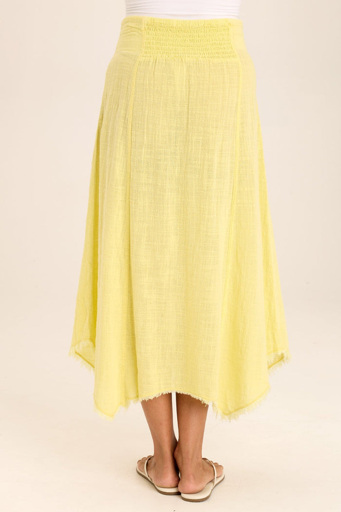 Wearables Zuri Gauze Handkerchief Casual Midi Skirt